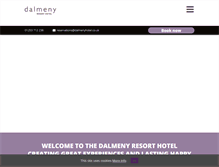Tablet Screenshot of dalmenyhotel.co.uk